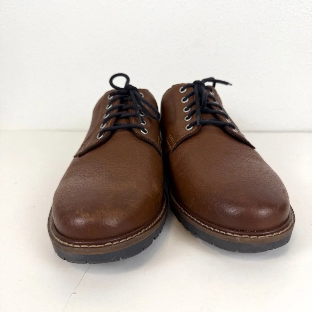 Cole Haan‎ Grand.OS Mens 9 M Brown Leather Water Resistant Derby Shoes